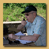 Carl Denbow, N8VZ, participating in the 2016 National Parks on the Air