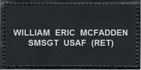 leather nametag