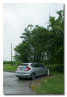 Eric's station in the rain